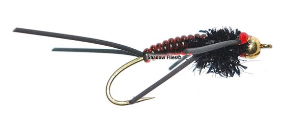 Flex Nymph-Black & Red