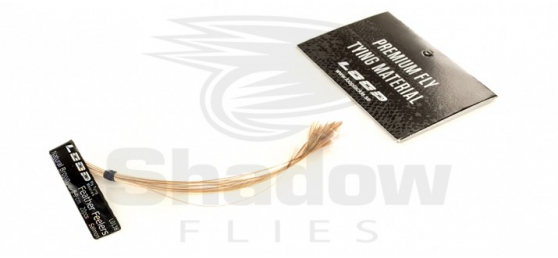 Stripped & Dyed Feather Feelers - Salmon