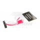 Stripped & Dyed Feather Feelers - Salmon