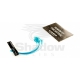 Stripped & Dyed Feather Feelers - Salmon