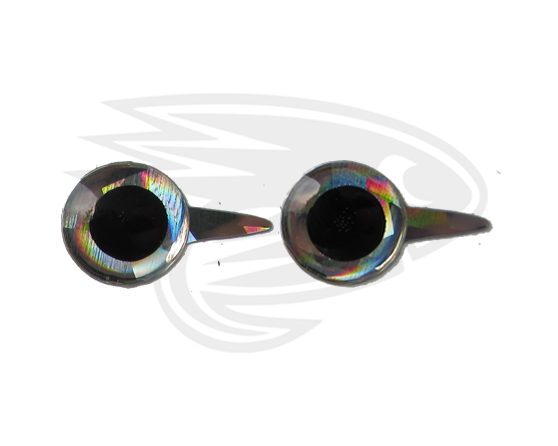 Silver black tab eyes