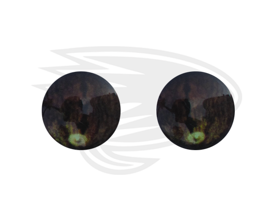 dark green frog eye