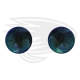 blue green frog eye