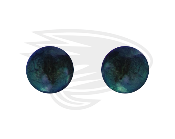 blue green frog eye