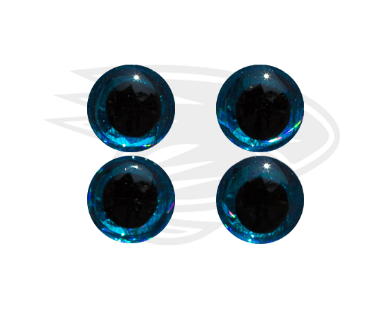 round blue black