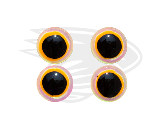 Round orange black mirage