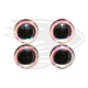 Round mirage pink black