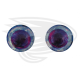 sparkling silver pink fish eye