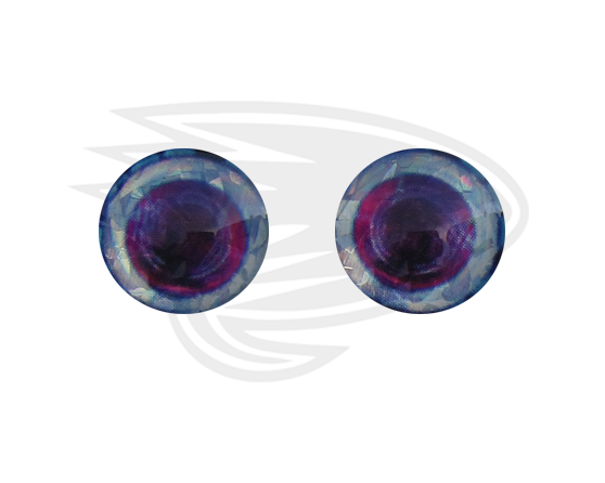 sparkling silver pink fish eye