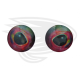 sparkling opal red fish eye