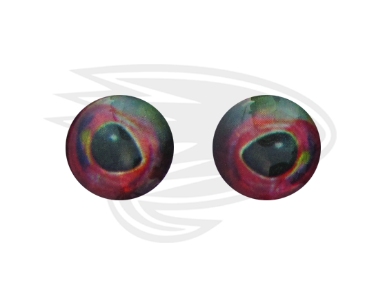 sparkling opal red fish eye