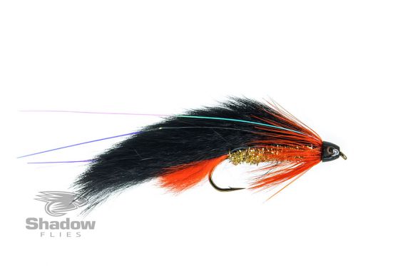 Tigofly 20-Pack Black Zonker Streamer Flies For Fly Fishing - Size #2 #4 #6 For Salmon, Trout